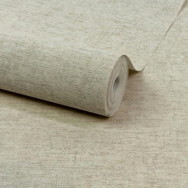 Grandeco Boutique Dakota Natural Texture Luxury Weight Embossed Wallpaper, Light Marl Grey
