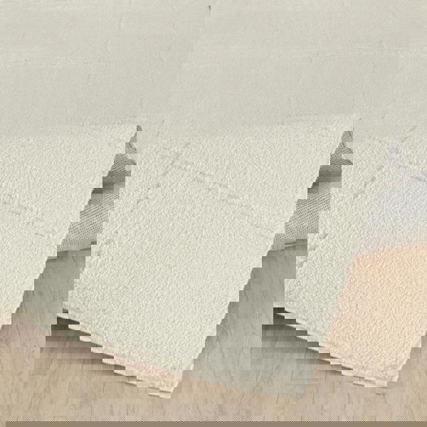 Livabliss Freud-Modern Ivory Off-White High Pile Rug