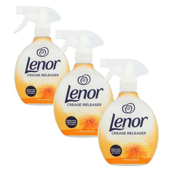 Lenor Crease Releaser Spray Summer Breeze 500ml x3