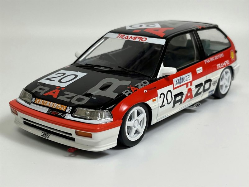 Triple9 Honda Civic EF3 #20 Razo Trampio Macau GP 1989 1:18 Scale Triple 9 1800106