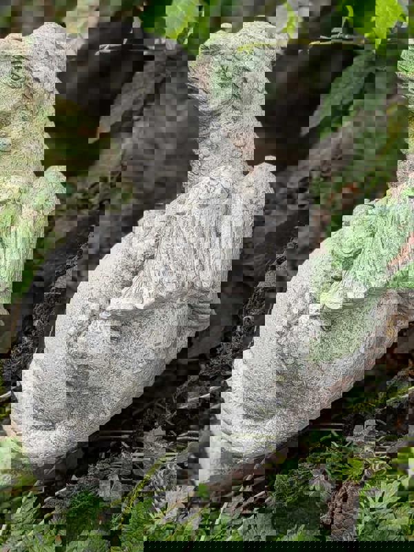 Solid Stone Cast Dragon on Ball Garden Ornament