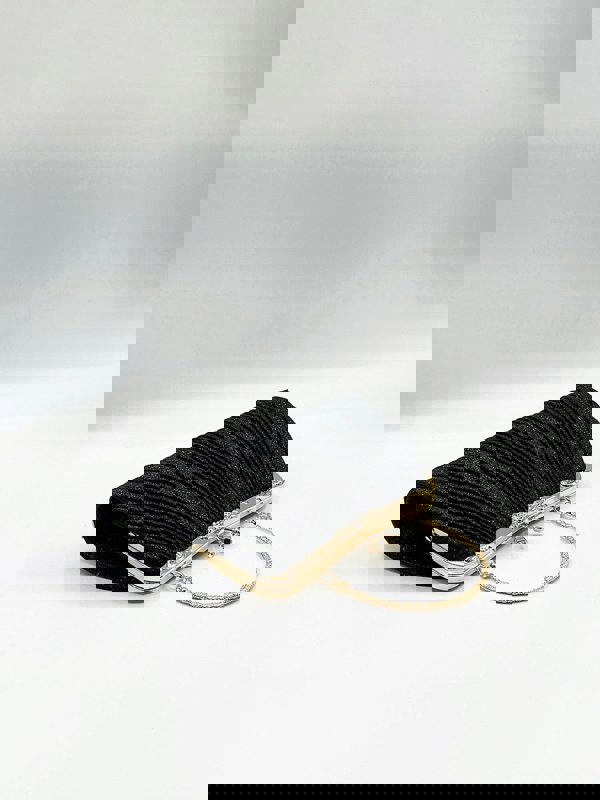 SVNX Glitter Metallic Fibre Clutch Bag