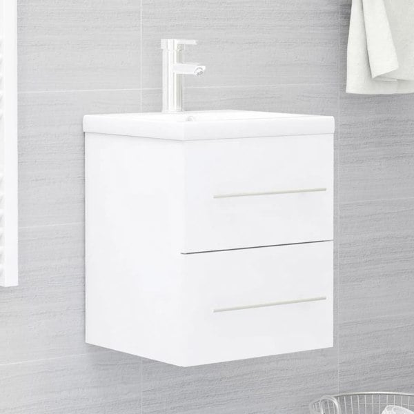 Berkfield Sink Cabinet White 41x38.5x48 cm Engineered Wood