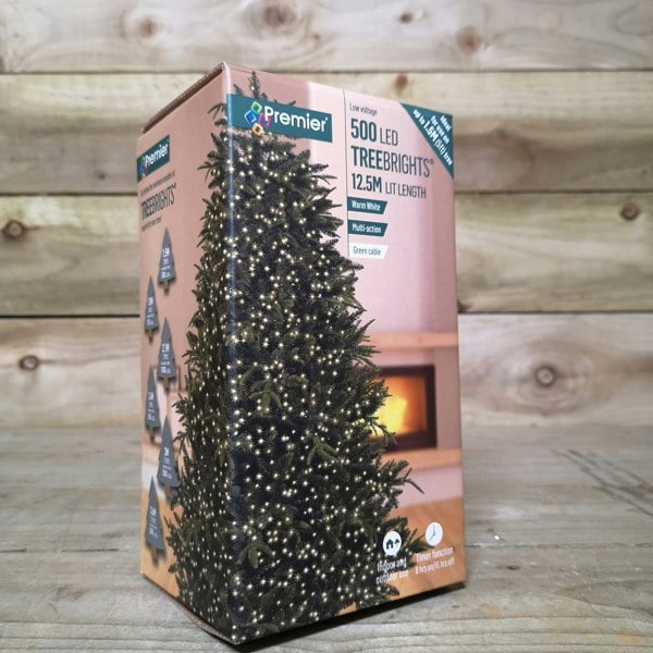 Samuel Alexander 500 LED 12.5m Indoor Outdoor Christmas Multi Function Mains Operated String Lights with Timer in Warm White