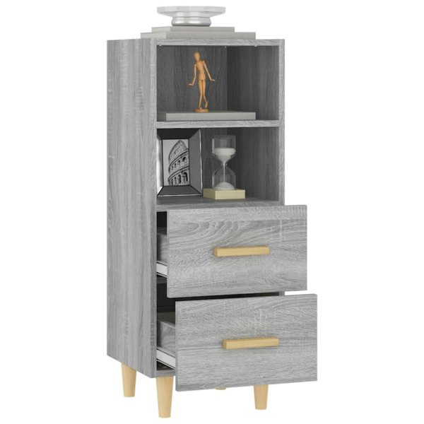 Berkfield Sideboard Grey Sonoma 34.5x34x90 cm Engineered Wood