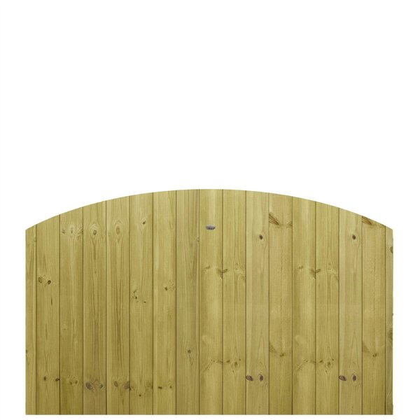 Premier Garden Supplies Dome Top Tongue & Groove Fully Framed Fence Panel - 5 Pack H: 3ft x W: 6ft (182.8cm) - Wood - Pressure Treated (Tanalised)