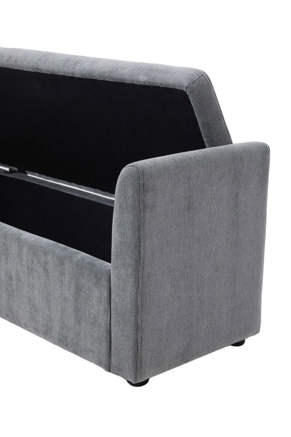 Living and Home Upholstered Storage Bench with 2 Pillow