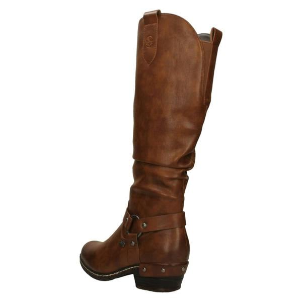 Rieker Ladies Rieker Knee High Warm Lined Boots With Rieker Tex 93670