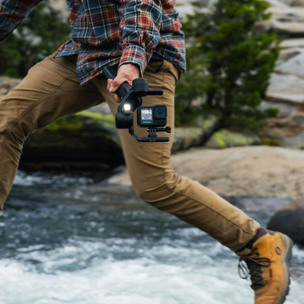 GoPro Fluid Pro AI Gimbal, Smart Tracking Stabilizer for Action Cams & Phones