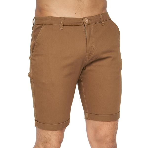 Crosshatch Mens Sinwood Chino Shorts - Cinnamon - 