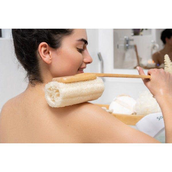 So Eco Flat Loofah with Wooden Handle