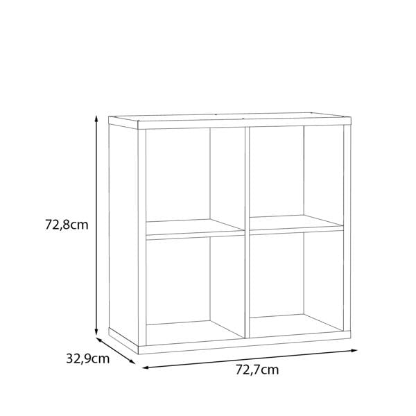 Furniture To Go Mauro 2x2 Storage Unit in Blue