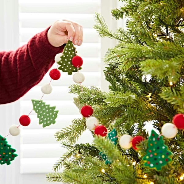 Paper High Felt Christmas Tree Garland