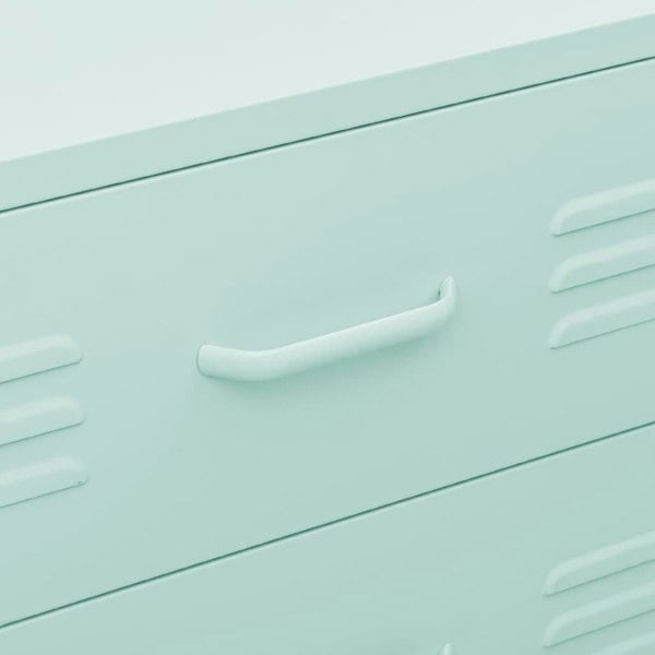 Berkfield Chest of Drawers Mint 80x35x101.5 cm Steel