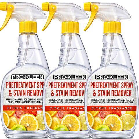 ProKleen Pro-Kleen Citrus Carpet and Upholstery Pre Treatment and Spot Stain Remover Spray 3 x 750ml