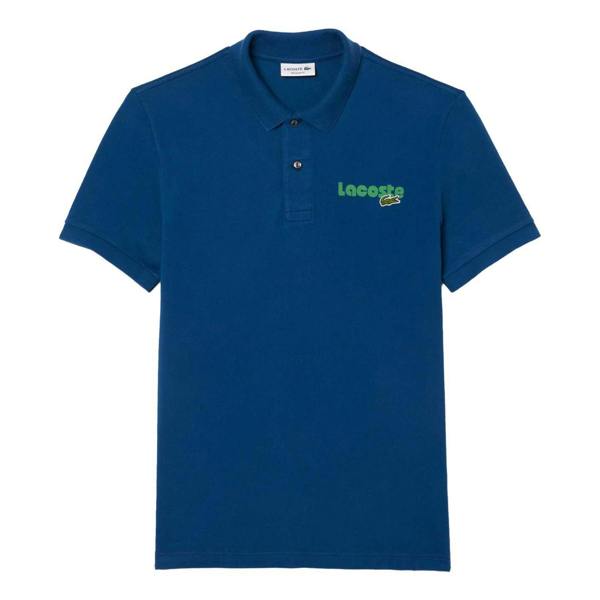 Lacoste Mens L.12.12 Washed Regular Polo Shirt - Blue - 
