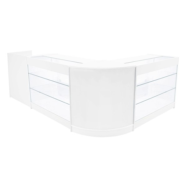 Monstershop Aries LED Shop Counter Set CM60, TB60 & 2 x K1200 - White