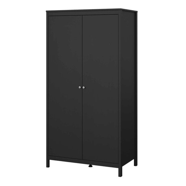 Wyld Haus Gossmere Matt Black Wardrobe 2 Doors