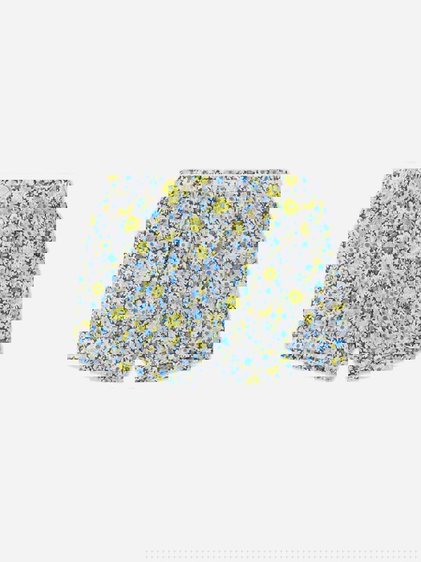 Bonpoint Baby Girls Short Square Floral Shorts in Blue