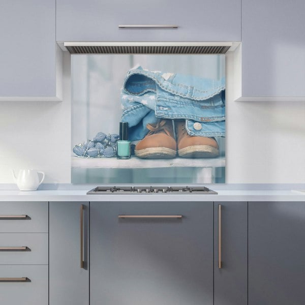 Warren Reed - Designer Shoes On The Bench Kitchen Splashback