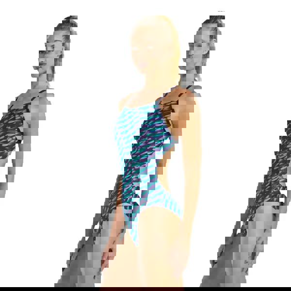 TYR Dragonflyte Durafast Elite navy green cutoutfit swimsuit