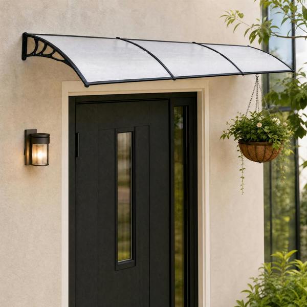 2.7m W x 1m D Window Door Canopy Awning with Brackets