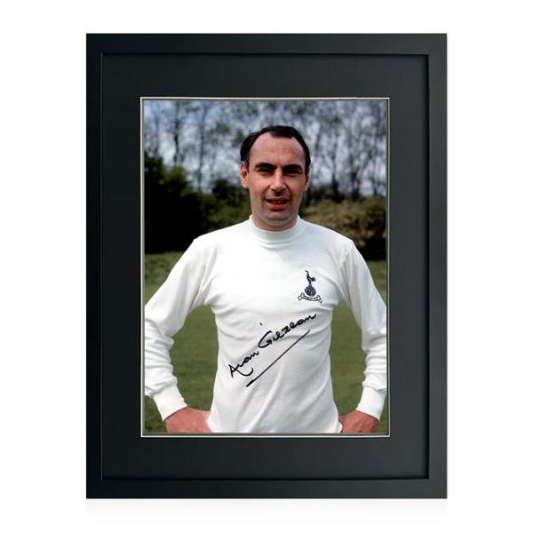 Alan Gilzean Signed Tottenham Hotspur 16x12 Image Deluxe Mount Frame