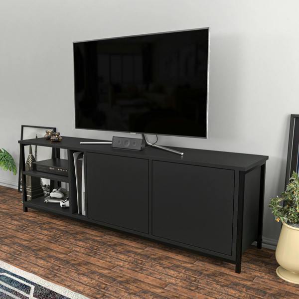 Decorotika Primrose Modern Tv Stand TV Cabinet for TV's up to 72"