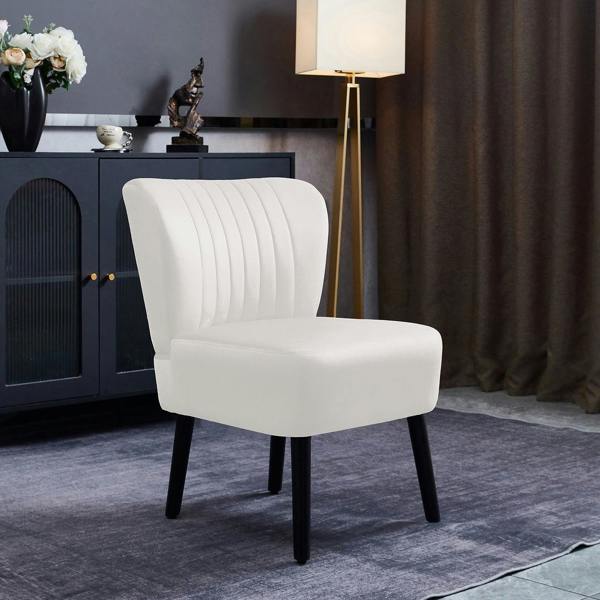 Groundlevel Crushed Velvet Shell Accent Chair