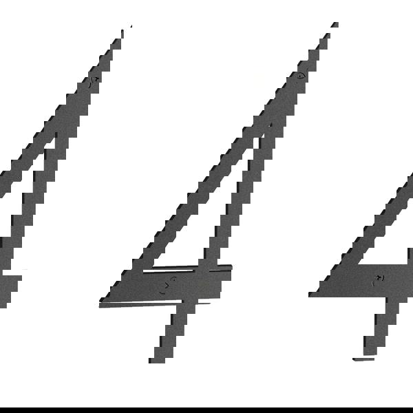 Matt black house number 4