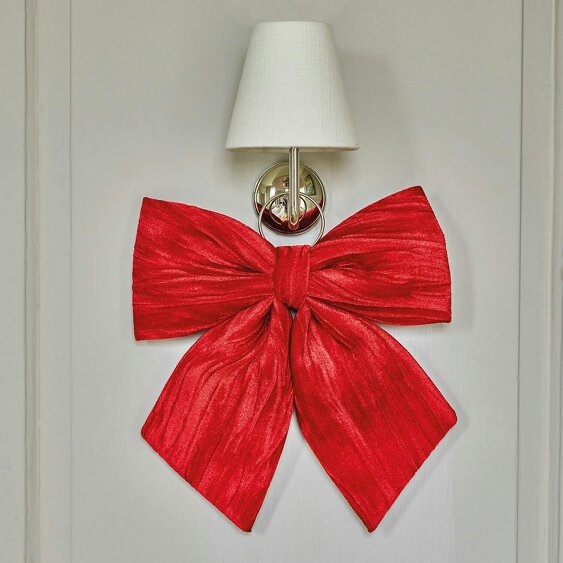 Scotts of Stow Velvet Bow Red