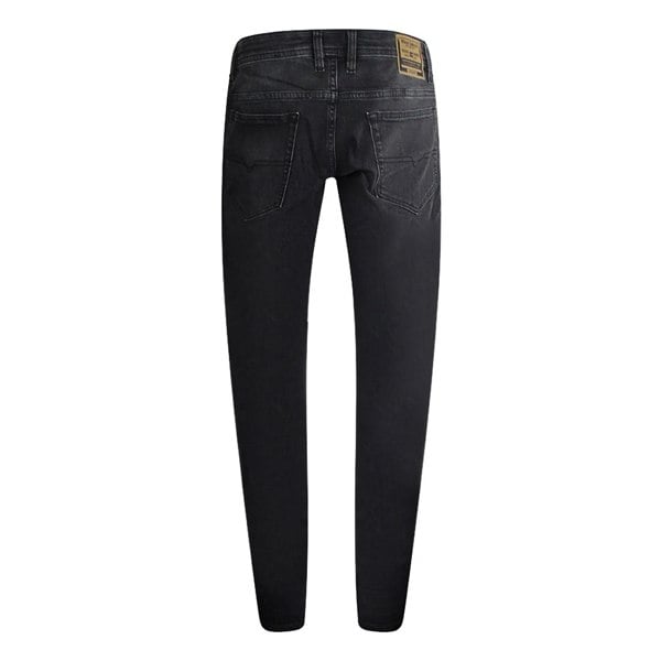 Diesel Tommer-R Black Faded Denim Pants