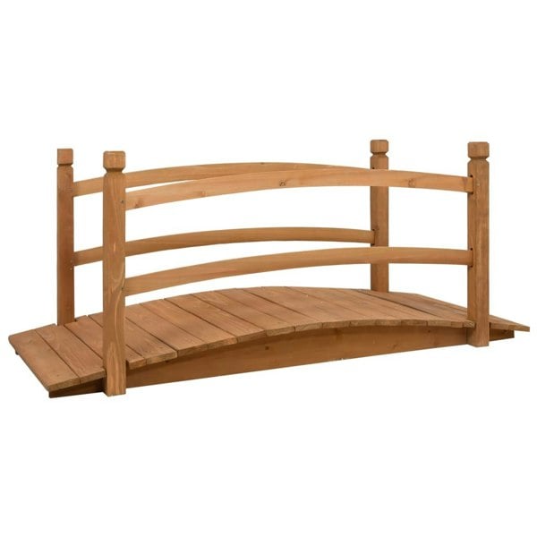 Berkfield Garden Bridge 140x60x60 cm Solid Firwood