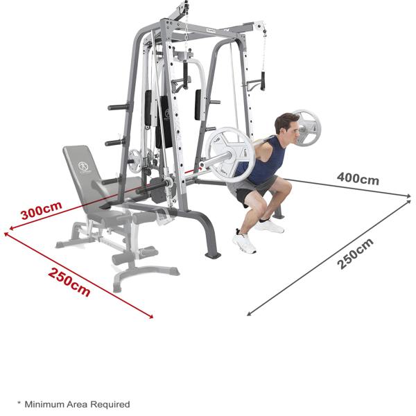 Marcy MD9010 Smith Cage Machine Linear Bearings Utility Weight Bench