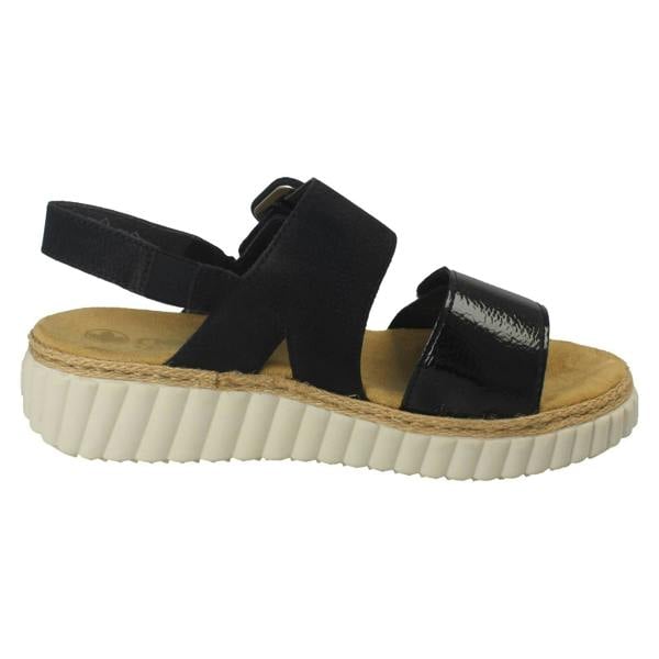 Rieker Ladies Rieker Extra Wide Fit Buckle Detailed Summer Sandals 69260