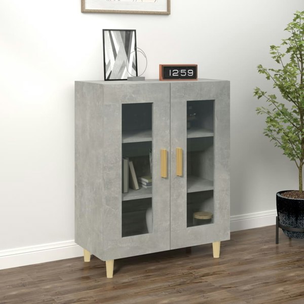 Berkfield Sideboard Concrete Grey 69.5x34x90 cm Engineered Wood