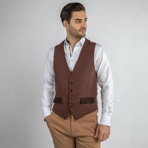 WOOL PICK - LAPPEL JACKET & WAISTCOAT COMBO - Claudio Lugli Shirts