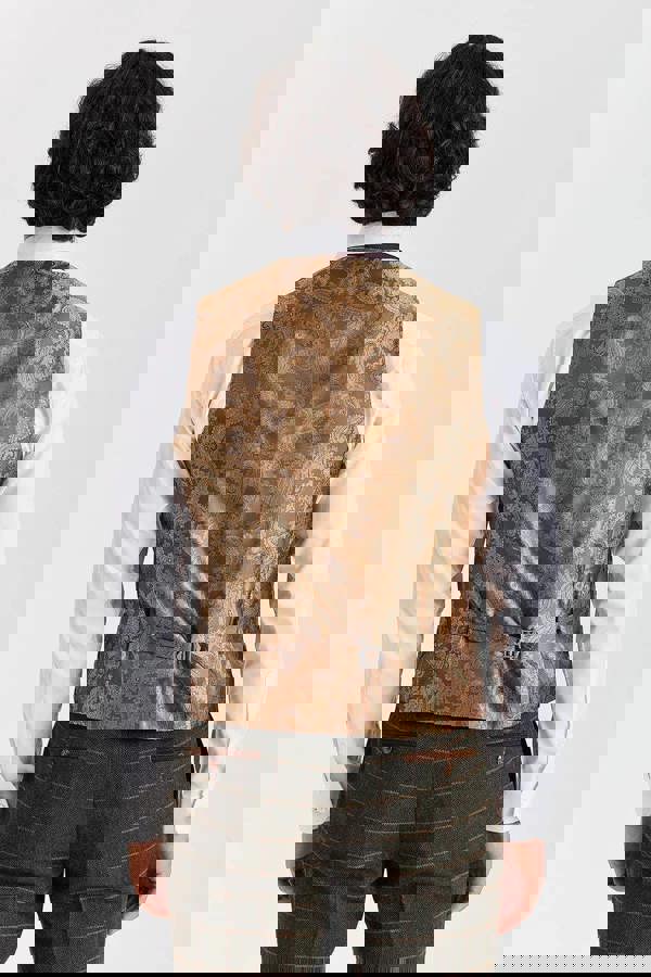 Paul Andrew Harris - Men's Green Tweed Herringbone Check Waistcoat