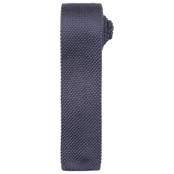 Premier Unisex Adult Slim Knitted Tie - Steel