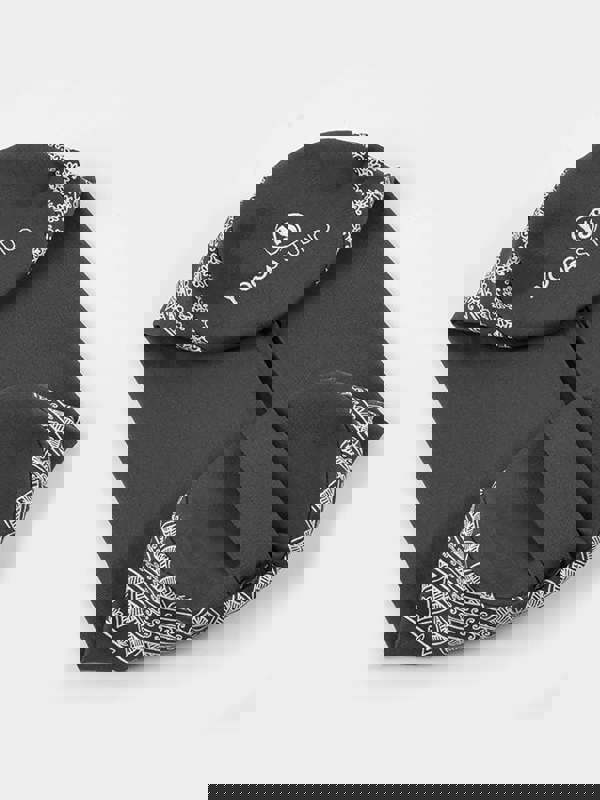 Yoga Studio Replacement Round Aztec Elephant Bolster Outer Cushion Cover Grey