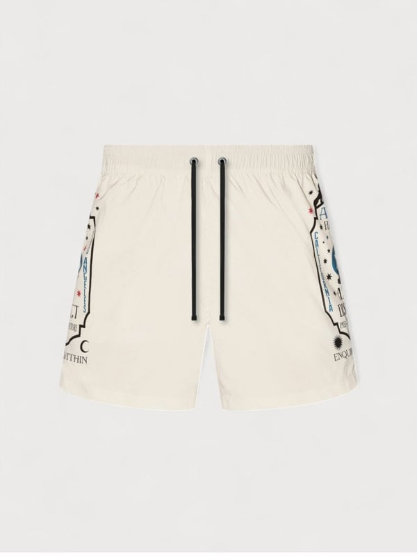 Amiri Fortune Swim Trunks Birch - Mens