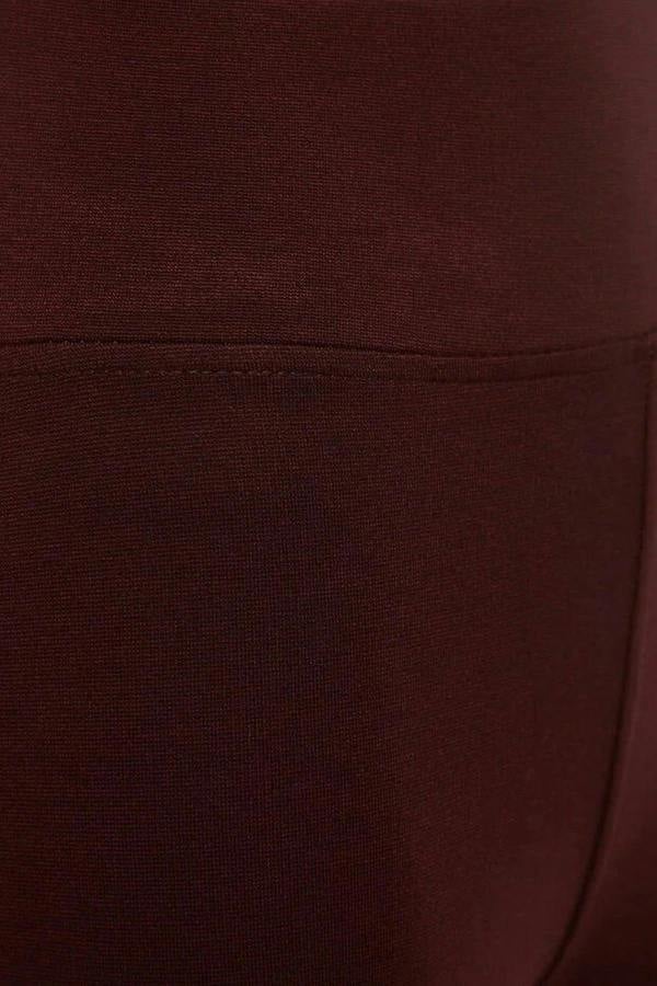 WOVCOR High Waist Elastic Knit Leggings with Elastic Waistband