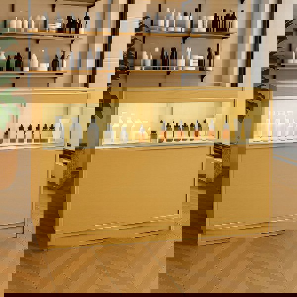 Monstershop LED Retail Shop Counter B1500 - Maple