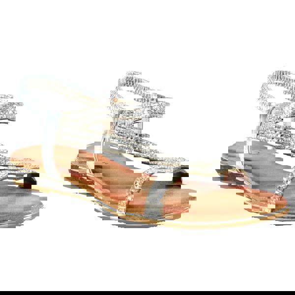 Lunar Womens/Ladies Blaise II Sandals - Silver/Brown