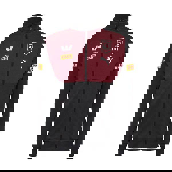 Puma Mens Queensland Maroons Track Jacket - Burgundy - 