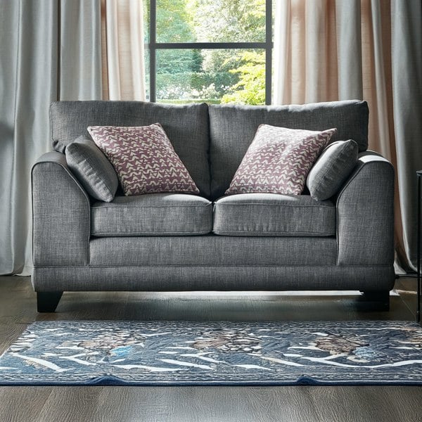 Furnishings For Less Hilliard Fullback Fabric 2 Seater Sofa