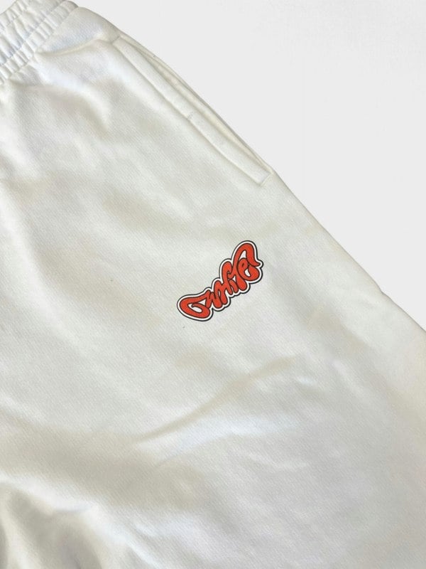 Off - White Arrow Sticker Sweatshorts White - Supplied FashionOff - White