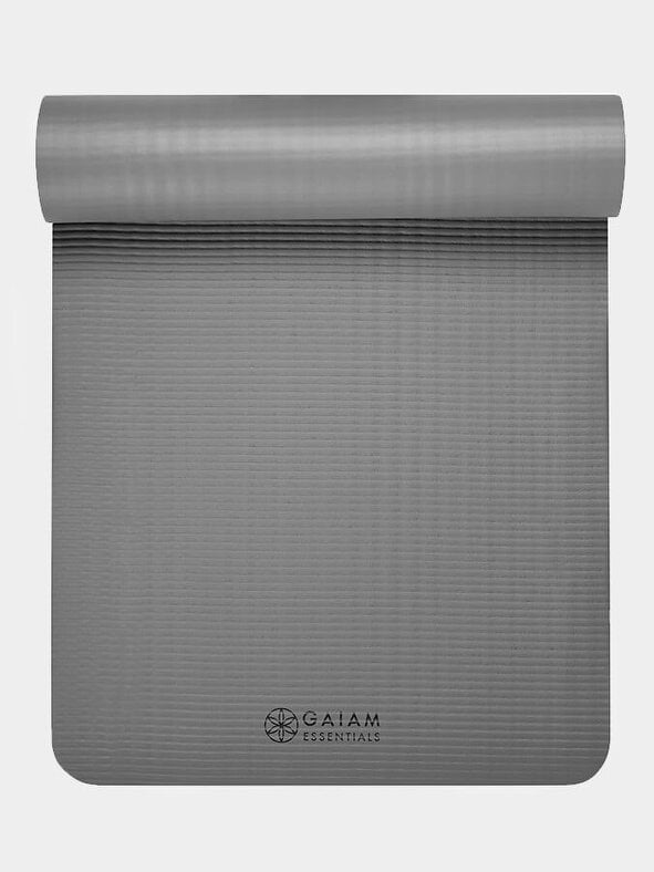 Gaiam Essential Fitness Yoga Mat 10mm - Grey