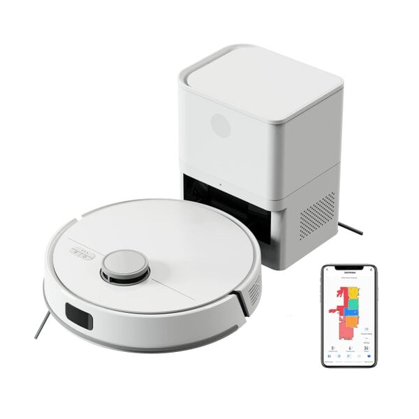 Liectroux Robot vacuum cleaner with self-emptying, laser navigation and app control