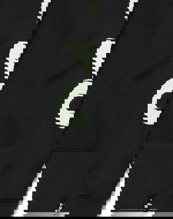 Money Sig Line Fleece Hood Black
